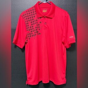 🪅Izod Red Black Perform X Golf Polo Shirt